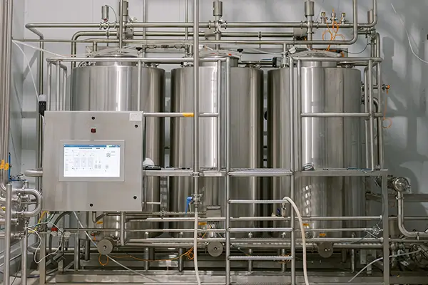 Sanitary CIP skid fabrication in stainless steel